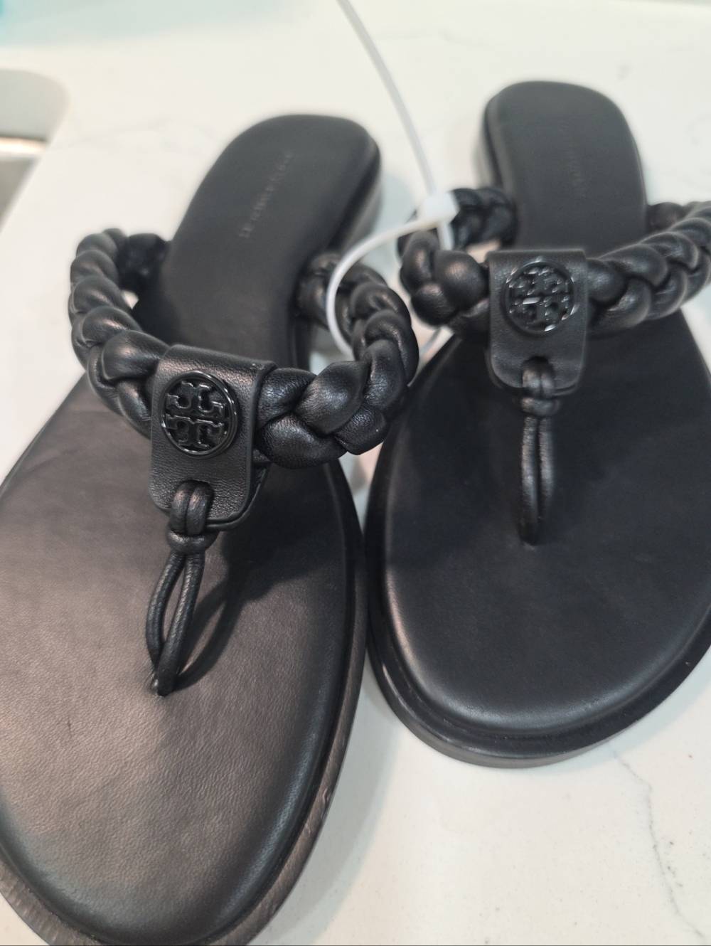 Tory Burch Braided Benton Leather Thong Sandal size 5.5 - Picture 8 of 8